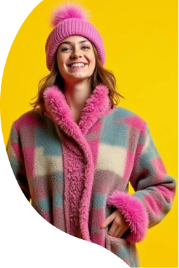 Persoon met ski kleding