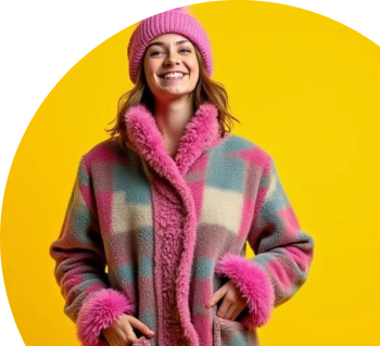 Persoon met ski kleding